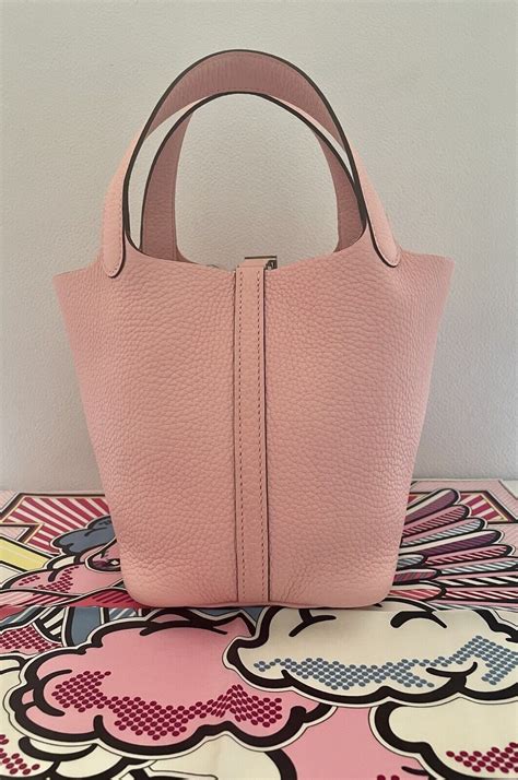 hermes picotin 18 rose sakura|pink Hermes handbags.